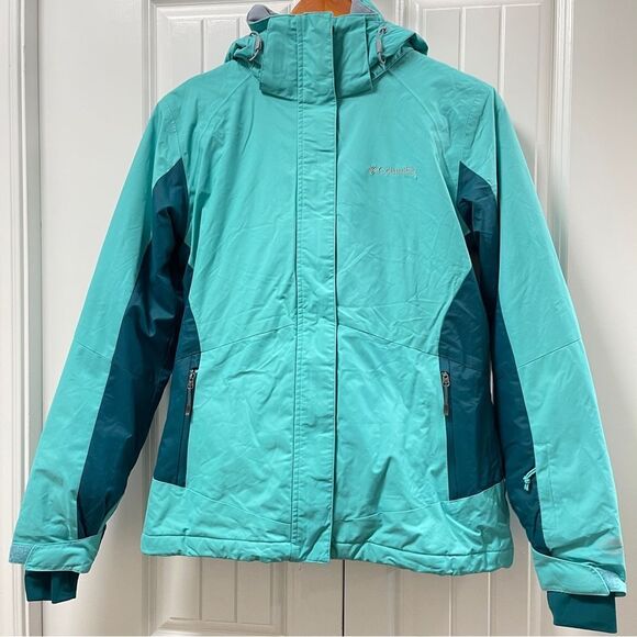 Columbia Powderhouse II Winter Ski Coat in Turquoise - S - Picture 2 of 14